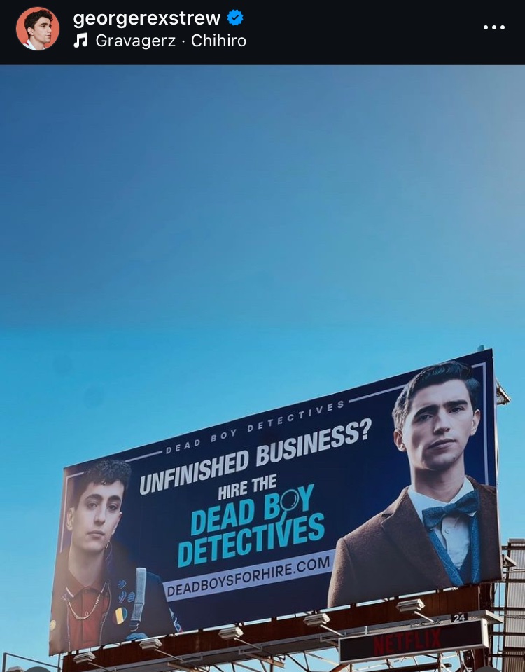 CochlinFay's tweet photo. Netflix! We have unfinished business! We need the #DeadBoyDetectives to help us resolve the Case of ‘Will you #RenewDeadBoyDetectives ?’ https://t.co/hPLlSr2MPU