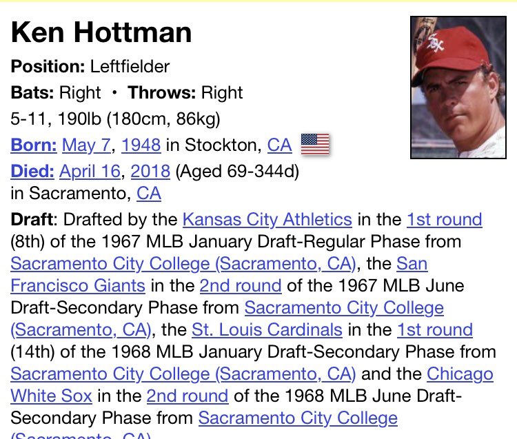 Good article but inadvertently left off this great list of Sacramento area players was my late father-in-law, Ken Hottman, who was drafted twice in the first round, the highest was 8th overall in 1967.