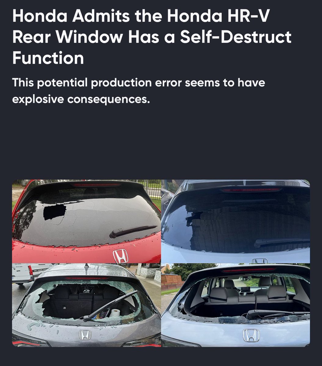 weh2nice's tweet photo. @Honda is aware of this but refuses to make it a recall. Took my car to @Honda today and they’re like…oh we’ve had this other guys car since March bc Honda has no plan on how to fix this 👀😒😩
They are trying to say it happens in the cold but clearly it was 90 here on Sunday https://t.co/LI94hvPcCn