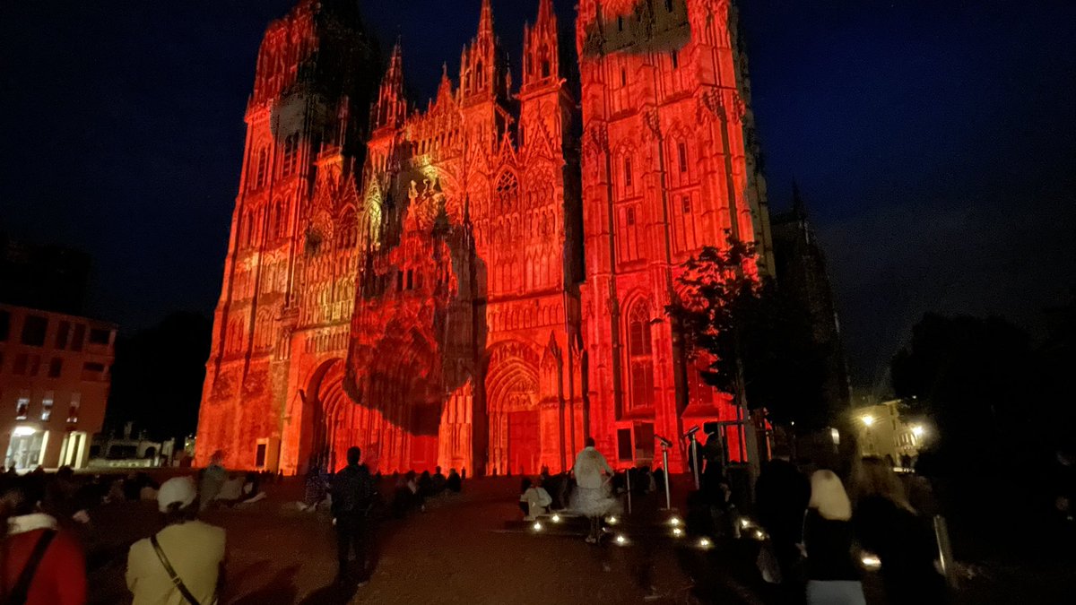 CarloSchuengel's tweet photo. Rouen-by-night quite special #iac2024 https://t.co/3u2wFGIPzD