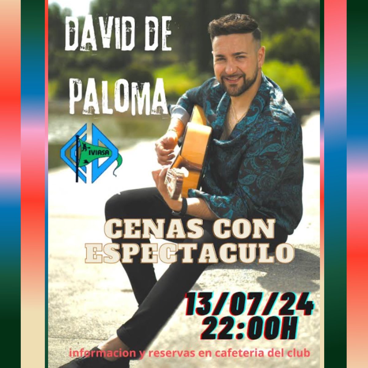 CCD_IVIASA's tweet photo. @daviddepaloma de nuevo en el Club!

Otro año mas , nos viene a visitar este pedazo de cantante, teniendo en la memoria como si fuera ayer como puso en pié a todos los asistentes en su actuación el año pasado
#daviddepaloma
#flamencomostoles
#actuacionesmostoles
#ociomostoles https://t.co/pVF91hWkdv