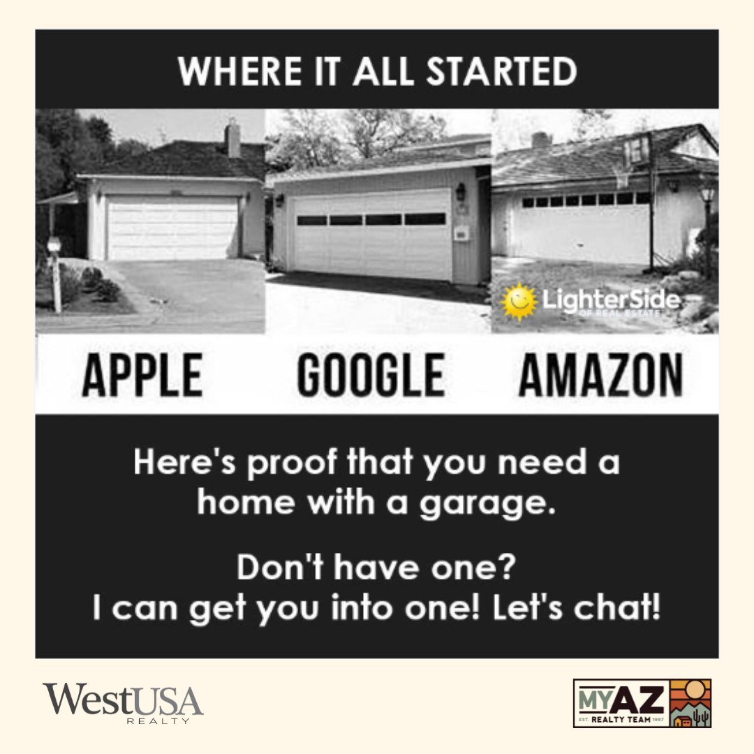 phoenixhomesaz's tweet image. Where might your garage take you? 😉

Give us a call or text at 480.630.6016

#amazonday #realestate #phoenixhomes #realestateexperts #garage #MyAzRealtyTeam #WestUSARealty