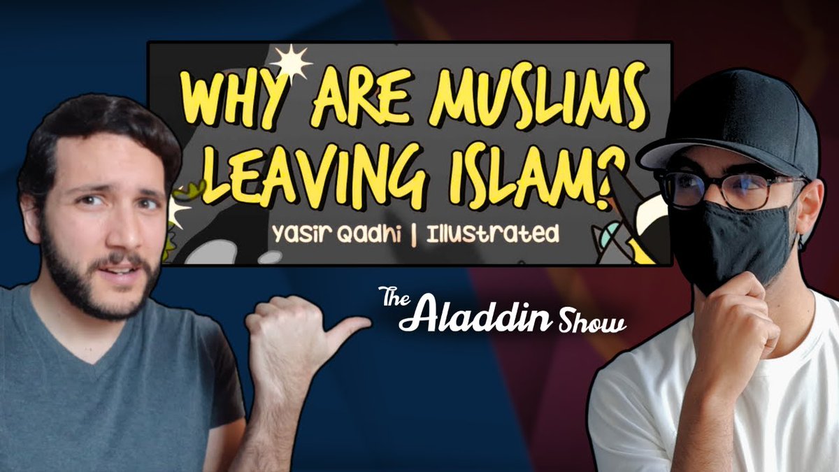 Leaving_Islam's tweet photo. Why are Muslims leaving Islam? @YasirQadhi seems to have it all figured out, but #exmuslims like me and Apostate Aladdin beg to differ.  
Come check out our livestream (Wednesday, July 17 at 2 pm EST) as we deconstruct Qadhi's lecture: https://t.co/ra2ZlGmQeG https://t.co/E4DDv4hQH2