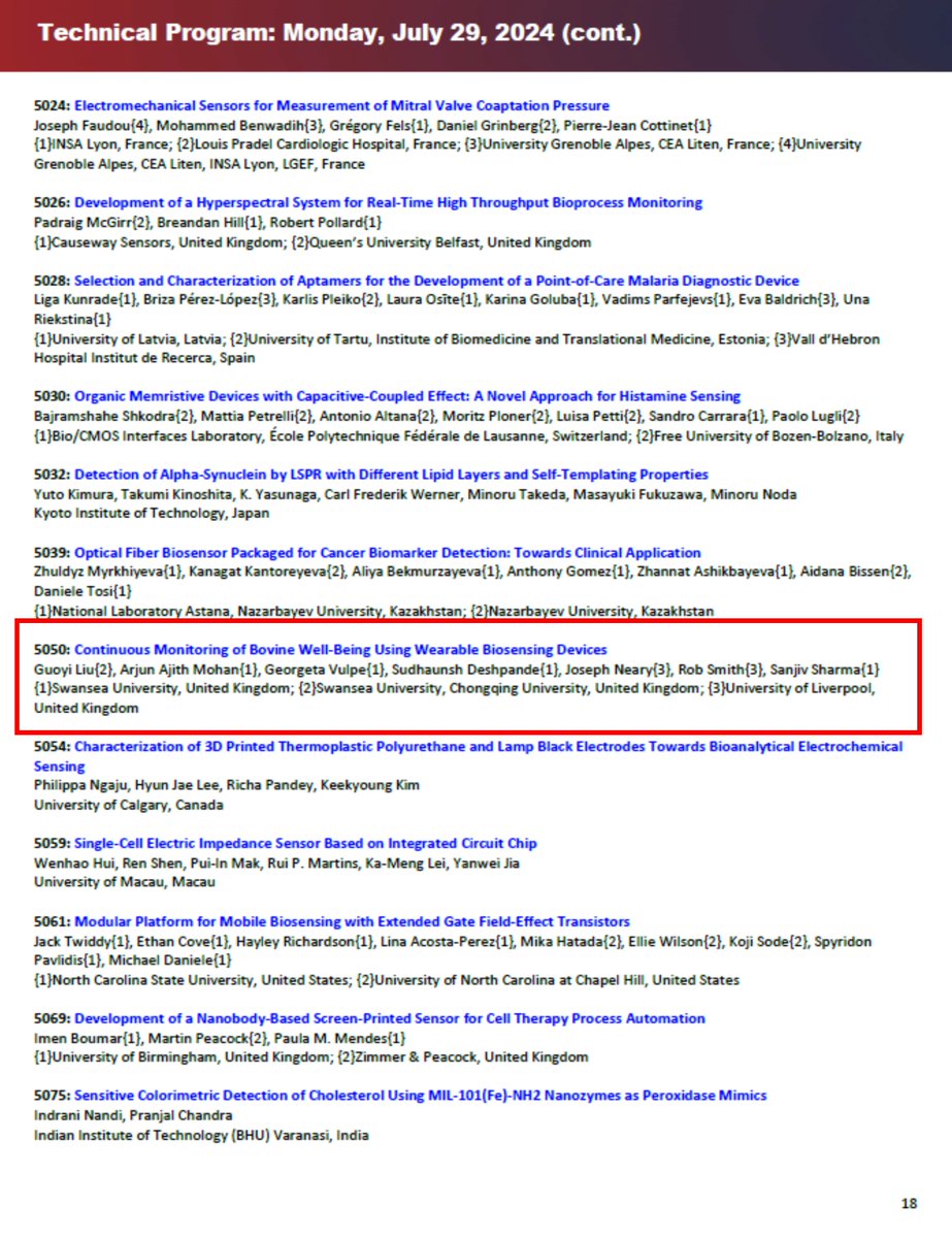 arjunmohan157's tweet photo. Pleased to share that the Sanjiv Sharma Research Group (SSRG), will be presenting our work at IEEE Biosensors 2024. We have two oral presentations and one poster presentation. Thank you @Sanjiv_BitS for all the encouragement and support! 

#IEEEBiosensors2024 https://t.co/EBcfzKOWXX