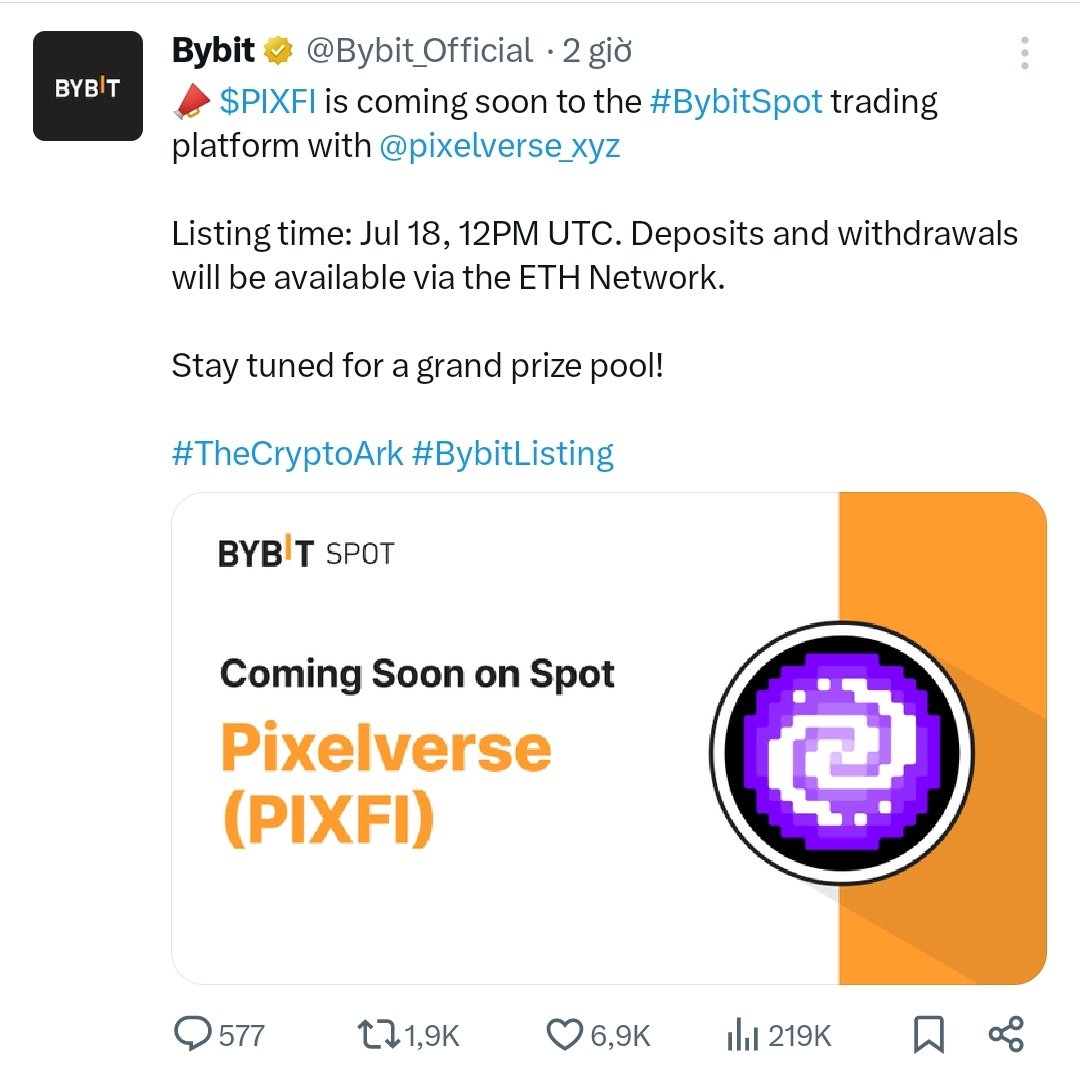 sugarAirdrop's tweet photo. 📣 $PIXFI is coming soon to the #BybitSpot trading platform with @pixelverse_xyz

Listing time: Jul 18, 12PM UTC. Deposits and withdrawals will be available via the ETH Network.

If you don't have a Bybit account, register here:
https://t.co/0BbjFlJBNG

#TheCryptoArk #BybitListing #PixelTapDailyCombo #Pixeltap #pixeltapcombo1