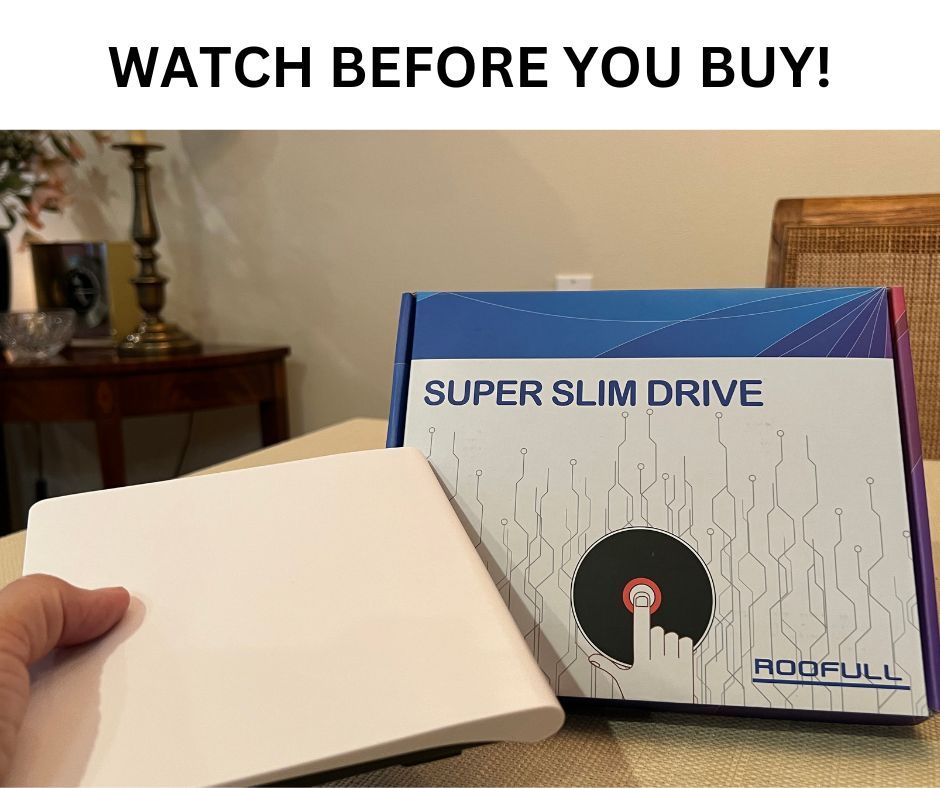 DeborahDian's tweet photo. I did not know that Mac laptops did not have an internal CD / DVD drive, so I had to buy an external one. Watch my Video Review of the ROOFULL Super Slim CD/DVD External Drive for Mac. Hint: It works!

#ExternalDrive #Mac 

Link: https://t.co/pKLOPdd0DA https://t.co/I6BRmDOvAA