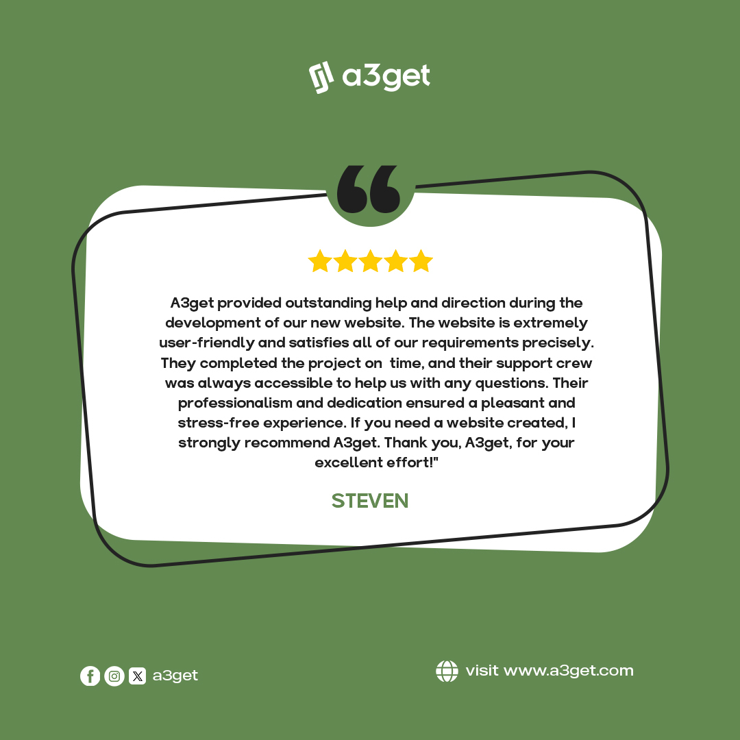 a3getltd's tweet photo. 🎉Our client testimonial highlight

Project name: Stride Vogue
Client: Steven
Focus: E-commerce

Visit our website: https://t.co/zzVM06GoNV

#clienttestimonial #webdevelopment #appdevelopment #ecommerce #onlinestore #a3get #stridevogue #innovation #techsolution #mobilefriendly https://t.co/kzLJHFj2BN