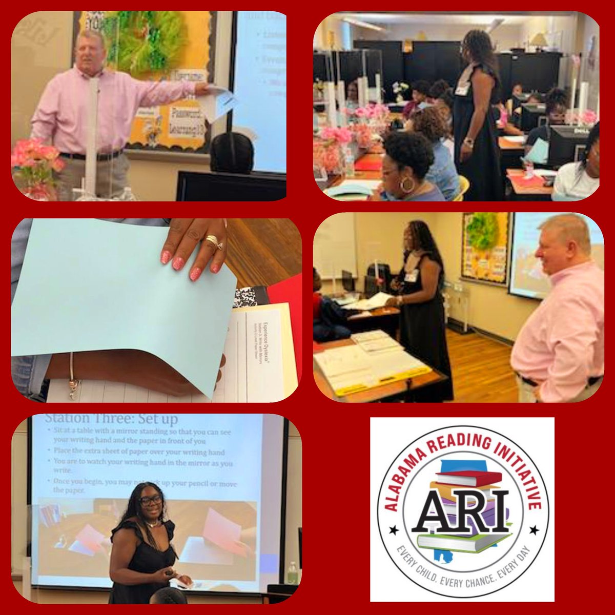 The "Dyslexia Awareness Training" increased awareness of the difficulties of people with Dyslexia and the characteristics of Dyslexia, <a href="/myASUIC/">Alabama State University (ASU) Inservice Center</a>. <a href="/Alabama_Reading/">ARI / The Alabama Reading Initiative, ALSDE</a> <a href="/Ajohn_ARI/">Alicia Johnson</a> <a href="/mjshields/">Dr. Melissa Shields, NBCT</a> <a href="/tbwray/">Tracey Wray</a> <a href="/martinjamila/">Jamila Anthony, ARI Regional Literacy Specialist</a> <a href="/StaceytTurner/">Stacey Turner</a> <a href="/AlabamaAchieves/">Alabama State Department of Education</a> <a href="/TeachwithALEX/">Alabama Learning Exchange 🍎 ALEX</a> <a href="/mwilsonliteracy/">MistyBWilson</a> <a href="/Bhshort/">Bshort</a>