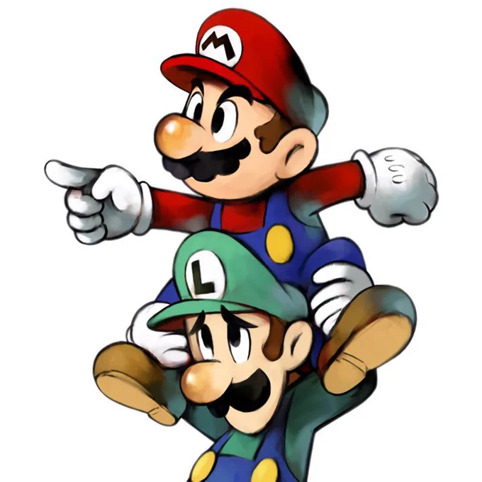 M&amp;L Redraw #Mario #Luigi #Nintendo #Fanart 