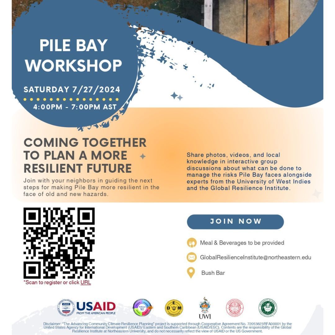 dem_barbados's tweet photo. 🌍🌿 Pile Bay residents, we want to hear from you! Join us for a community workshop to discuss important climate resilience issues and solutions for Pile Bay. Let's work together to make a difference! 💪

🗓 Date: Next Saturday, July 27th, 2024
 Location: The Bush Bar, Pile Bay https://t.co/Y1LoT3W46D