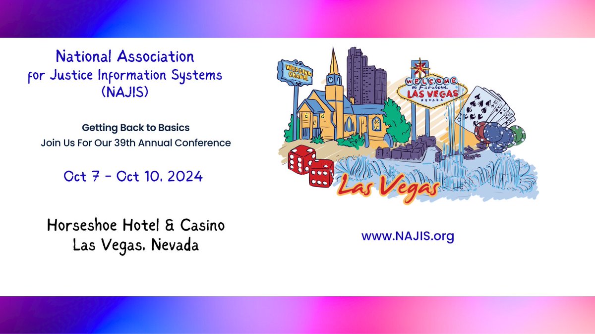 Register now for the 39th Annual NAJIS Conference - Getting Back to Basics (October 7-10, 2024, Las Vegas).  Registration: najis.org  - via #Whova Event Platform