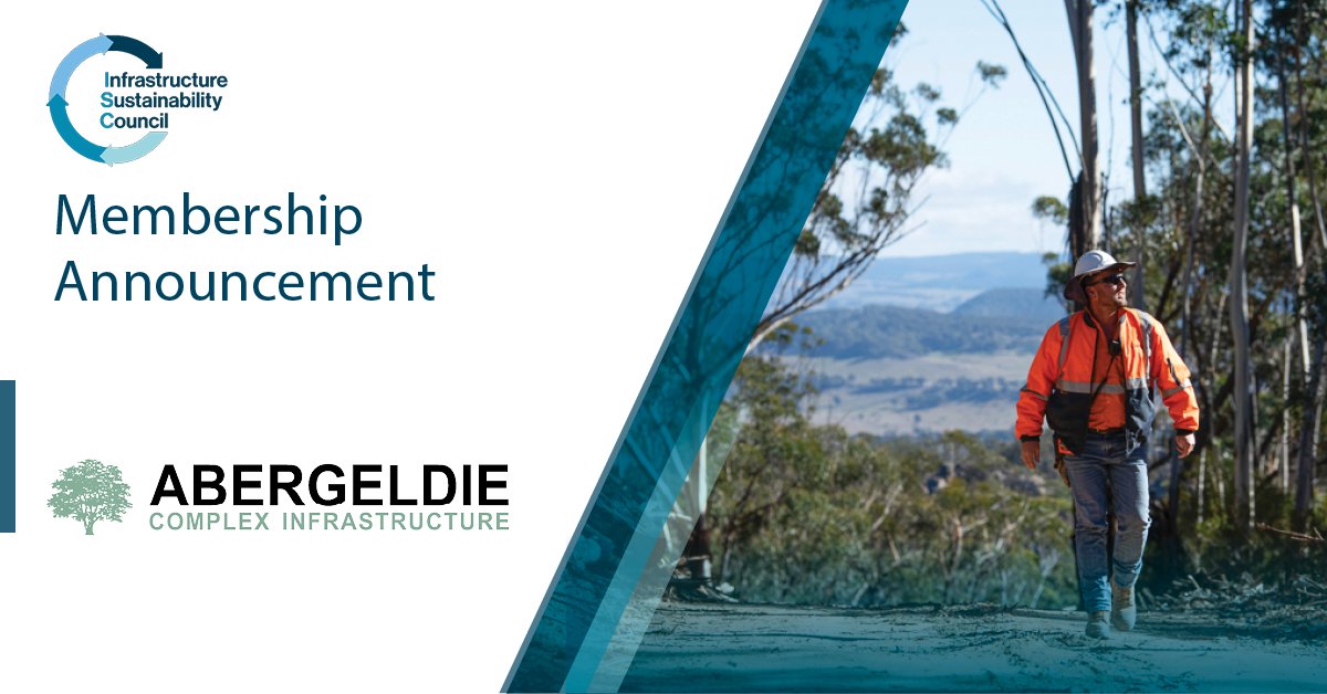 We welcome <a href="/AbergeldieAu/">Abergeldie Complex</a> who has joined the Infrastructure Sustainability Council (ISC) as a member.

Find out more 👉 loom.ly/afFJ6CA

#ISC #ISCmembership #sustainableinfrastructure #buildingtomorrow