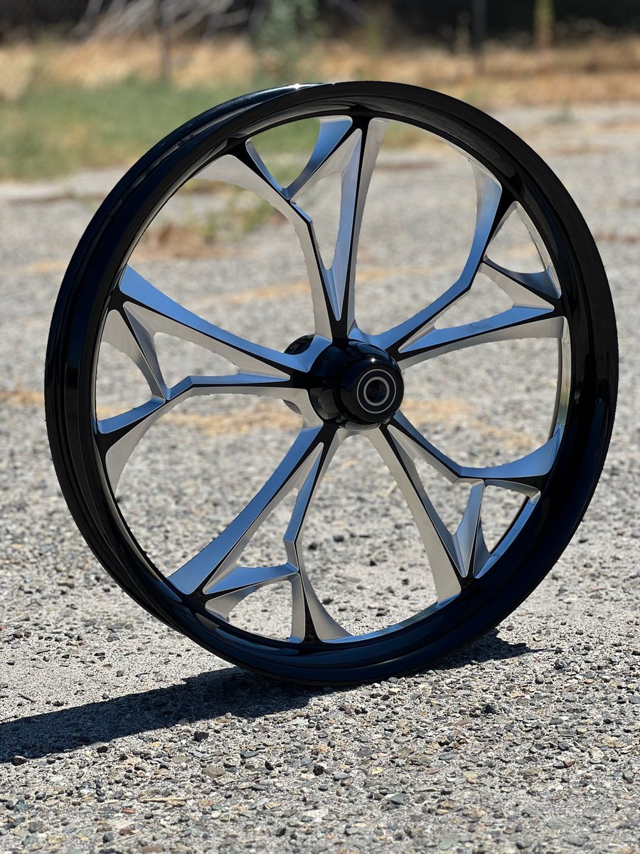 SINISTERWHEEL's tweet photo. Stand out with our Icon Wheel.

*Black &amp; Machined (shown: 26”)
*Available for #Harley #Indian #victory
*Matching pulley and rotors are also available
*Sizes 16” through 34”

Check out more at:
https://t.co/qJy6TAz0yA https://t.co/rCELFSVkIv