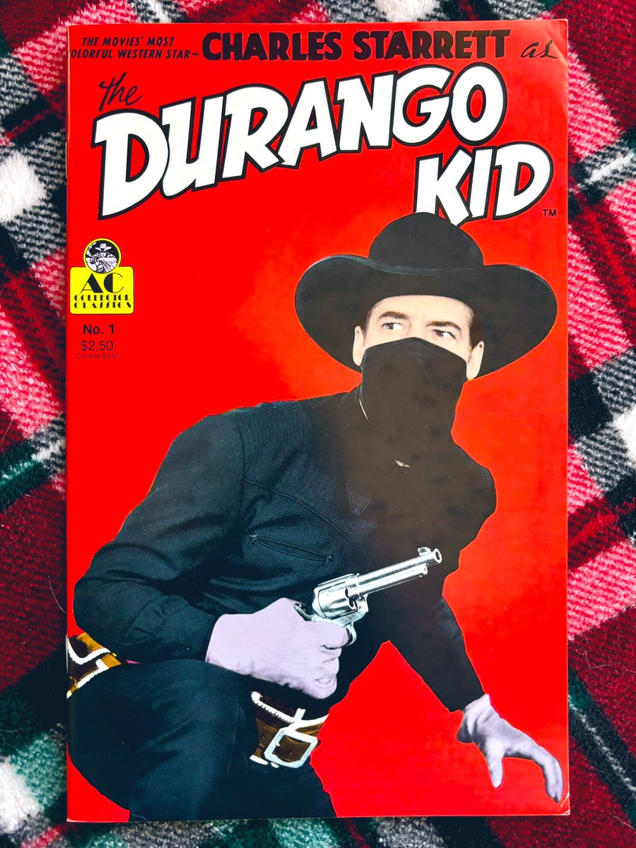 DallanB's tweet photo. These reprints were a great way to get a taste of some 1950s Western fun without Golden Age prices.
Dig those photo covers.
#TheDurangoKid #1 (1990) from
#Americomics 1/2 https://t.co/ldaH8zFpZr
