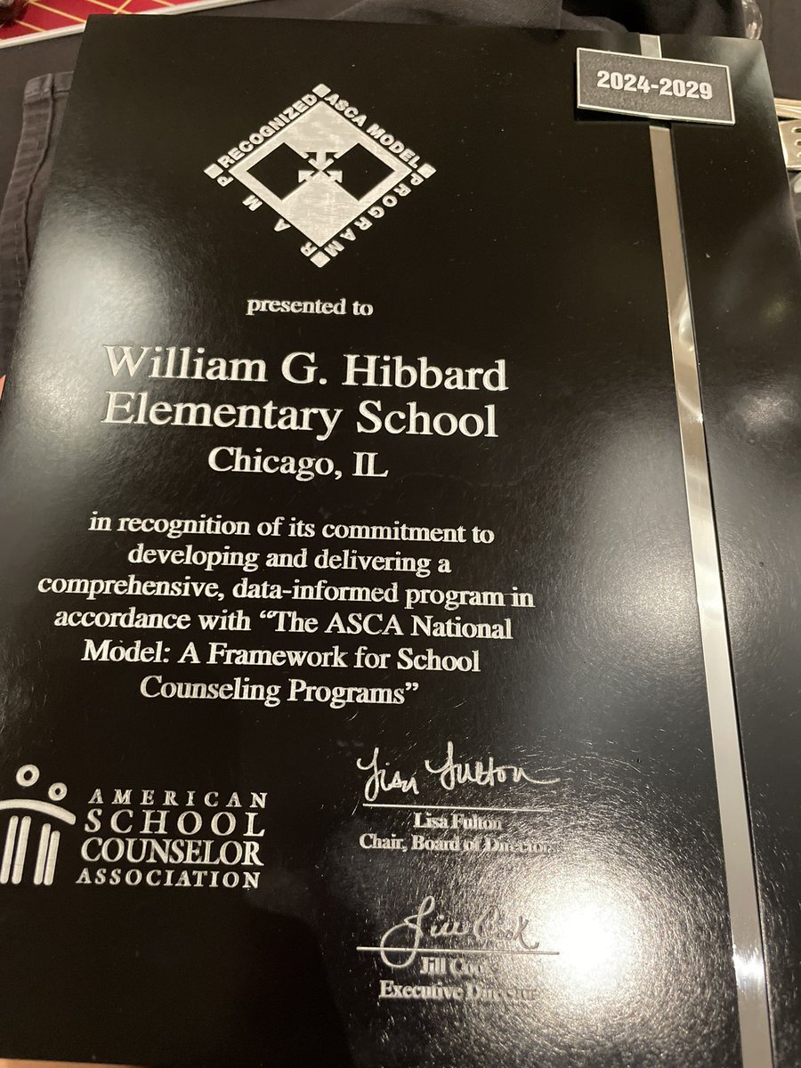 Hibbard and our counselor were celebrated at the #asca24 conference. We are recognized as a RAMP school. A huge shout out to our counselor, Ms Delgadillo! And a warm welcome to our newest addition, Ms. Jiménez, our 2nd counselor and our social worker, Ms Sarmiento.