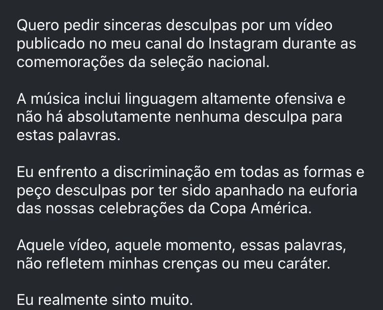 BlueLionBR's tweet photo. 🚨 𝐁𝐑𝐄𝐀𝐊𝐈𝐍𝐆! | Enzo Fernández se pronunciou nos stories do Instagram sobre toda a polêmica que está envolvido. 📢

"Eu enfrento a discriminação de todas as formas" 

DEVE SER PIADA UMA COISA DESSAS. 🤦🏻‍♂️ https://t.co/3chSxEiFSr