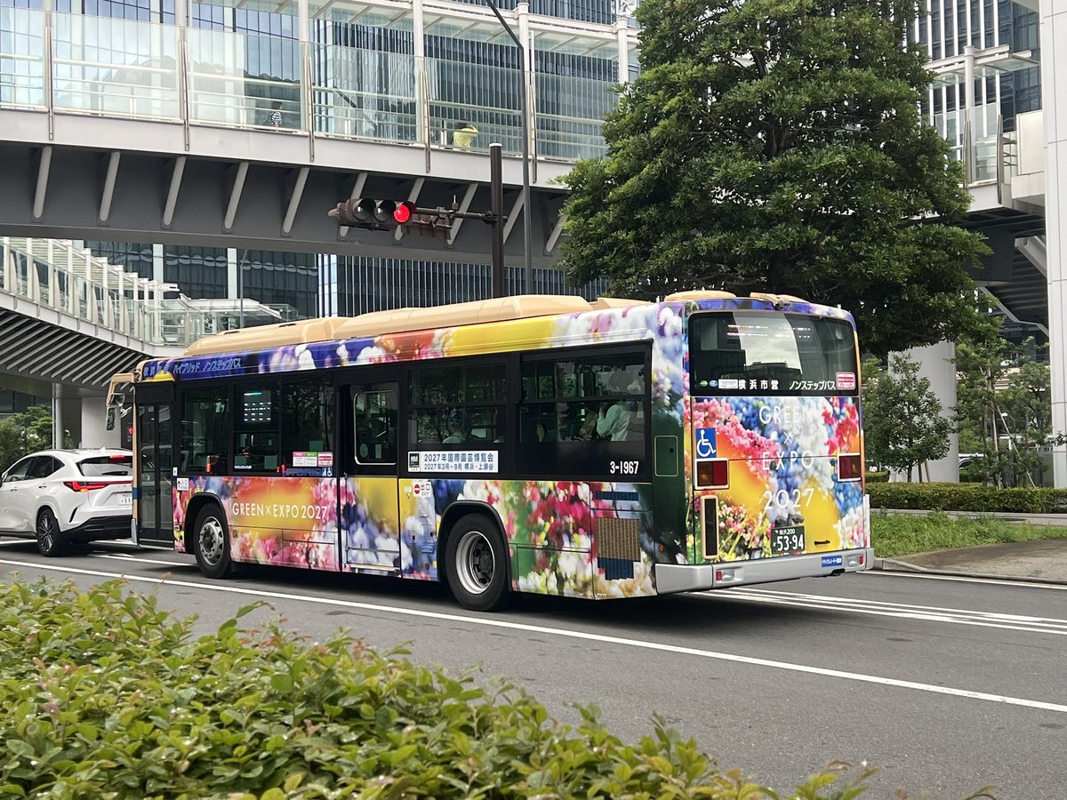 横浜市バス GREEN EXPO 2027ラッピング仕様📸 撮影日2024.07.14 #横浜
