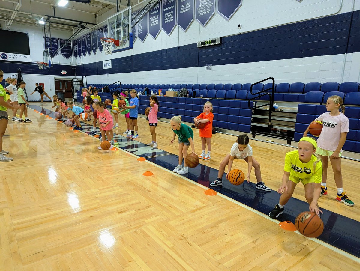 Lady Warriors Basketball Camp is off to a great start with over 125 girls in the gym! Future looks bright on Neon Tuesday! ✨