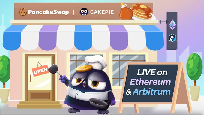 FLS_News_1's tweet photo. 🎂 @Cakepiexyz_io has been successfully deployed on #Ethereum and #Arbitrum!
🎂 Users who participate as @PancakeSwap liquidity providers using V3 pools now have a new opportunity to increase their passive income through Cakepie.
🎂 #Cakepie is a state-of-the-art SubDAO created by @magpiexyz_io to bolster the long-term sustainability of PancakeSwap.
⬇️ Visit Here:
https://t.co/odFnyk6s6S