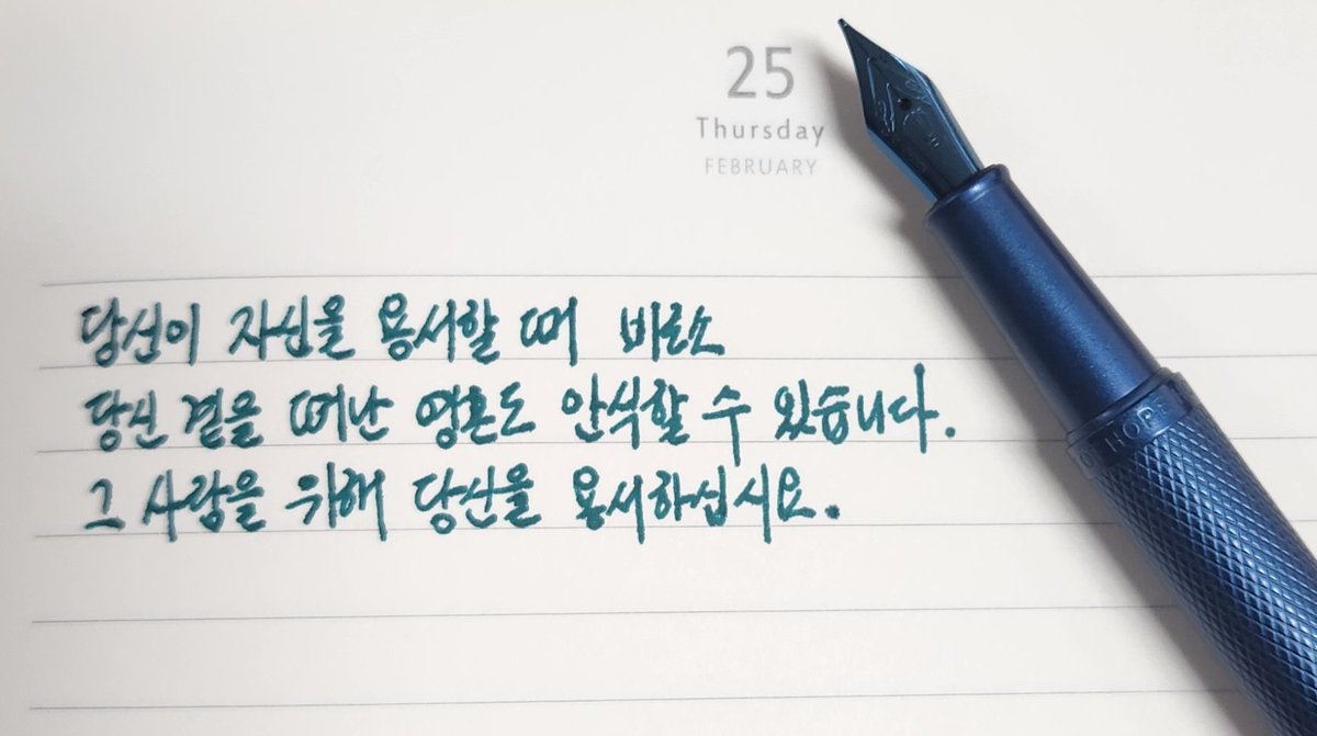 자신에게 박하게 굴지 말아요...
#홍디안1851