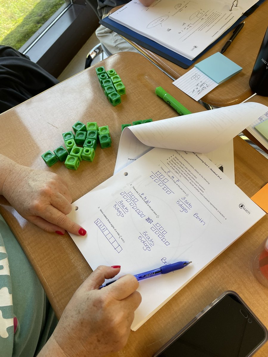 trodsmathtalk's tweet photo. #AMSTISL24 @AMSTIUAB Proportional Reasoning Part 1 Day 1 is in the books! Ratio, fraction, or both? Math language is important while still providing opportunities to develop conceptual understanding. Another great group!! Looking forward to tomorrow! @AMSTI4all @AlabamaAchieves https://t.co/kimrdUwW1h