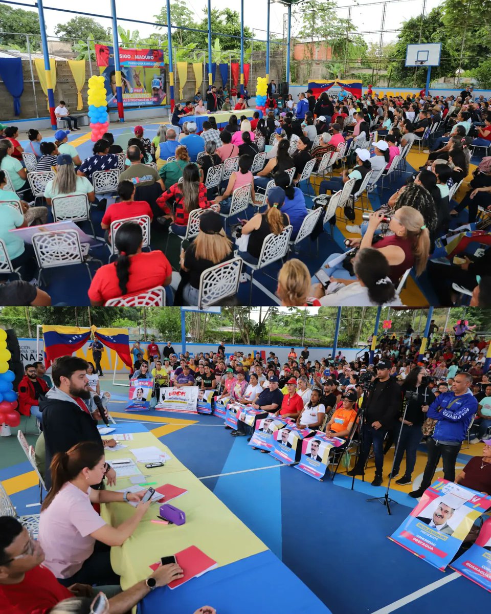 ErnestoLunaPsuv's tweet photo. Nos seguimos organizando para lo que será la victoria contundente de nuestro candidato @NicolasMaduro por eso el Equipo Politico del PSUV de la parroquia Santa Cruz está movilizado y en batalla permanente por nuestro Gallo Pinto. https://t.co/U3wLn3VeE7