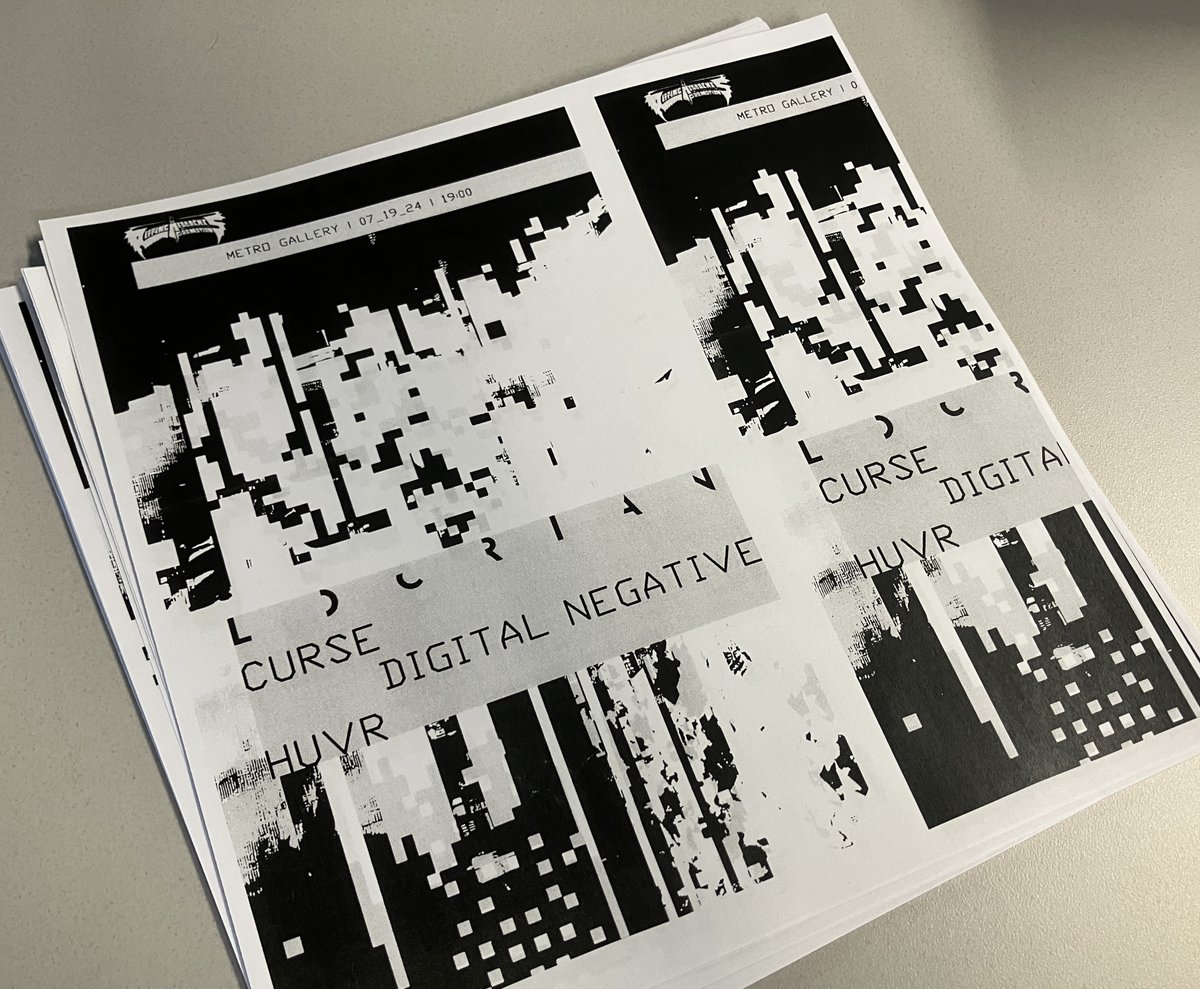 digitalnegativ2's tweet photo. A glitch caused my xeroxes to come out weird (OK, I had the orientation wrong) but this show should be glitched-out and good fun. See you at the Metro Gallery this Friday at 7 pm. https://t.co/JDkxfZLIWl