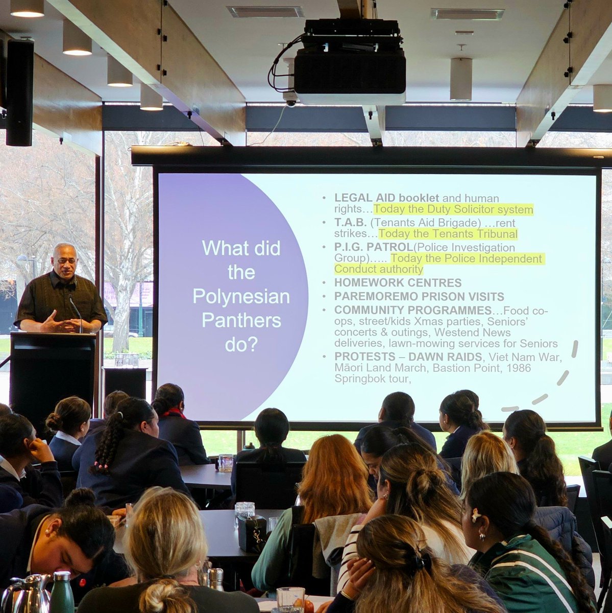 IPLwaikato's tweet photo. Te Whai Toi Tangata and the CAPEs Education Team were fortunate to once again support the Polynesian Panthers with two powerful and engaging workshops, this time at the Christchurch Town Hall in June. https://t.co/jcM7hxZ9Lg https://t.co/lRyNV8EKY5