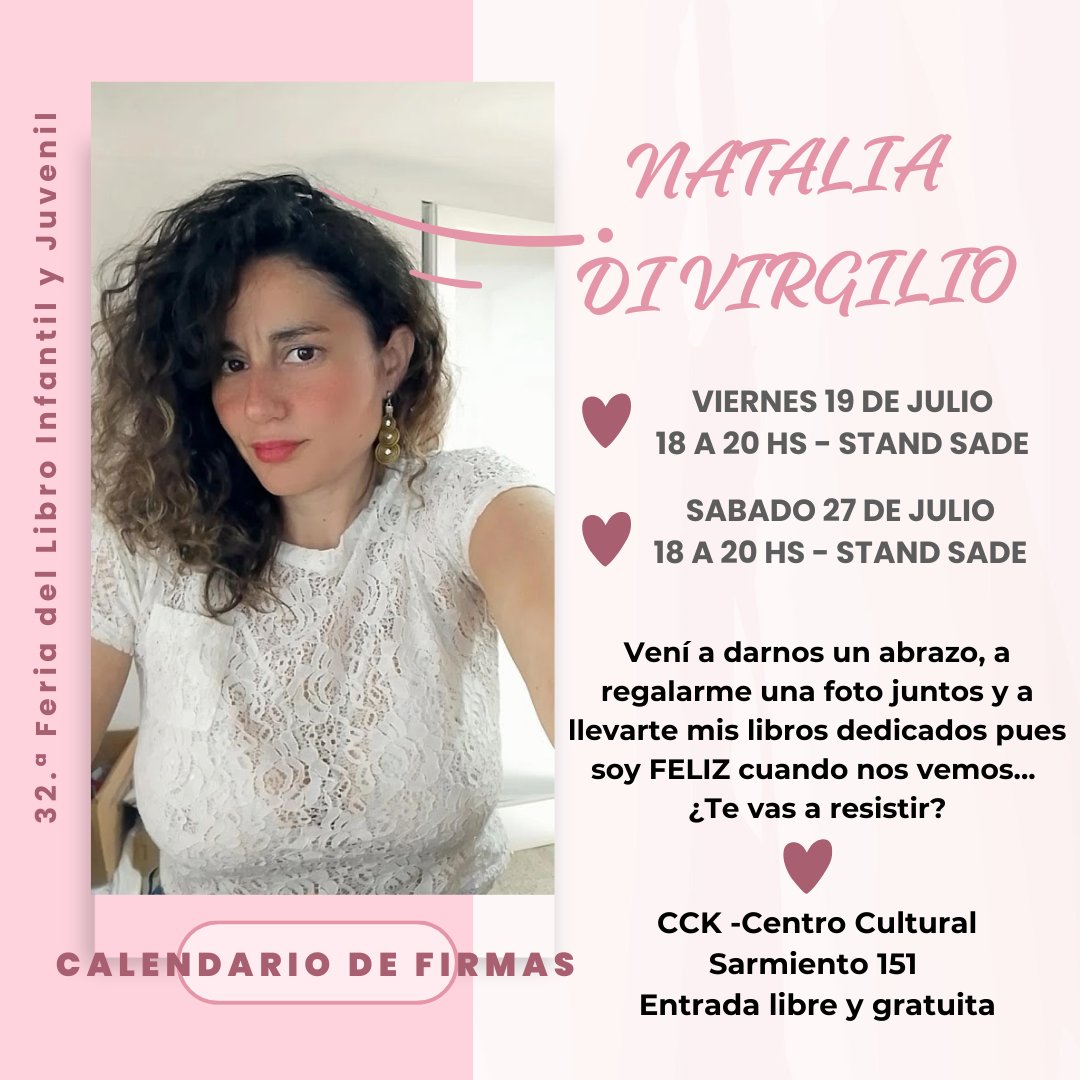Y sí: Bicampeones y Bifirmas 😁
Nos encontramos por segundo año consecutivo en esta feriaza que es la <a href="/ferialibroinf/">Feria Libro Infantil y Juvenil.</a> ❤️ Te dejo mis dos fechas de firmas (TODO 2 en este post)
Agendá y vení el 19 y/o el 27/7 de 18 a 20 hs que encima de abrazos hay regalitos... ¿Te vas a resistir?