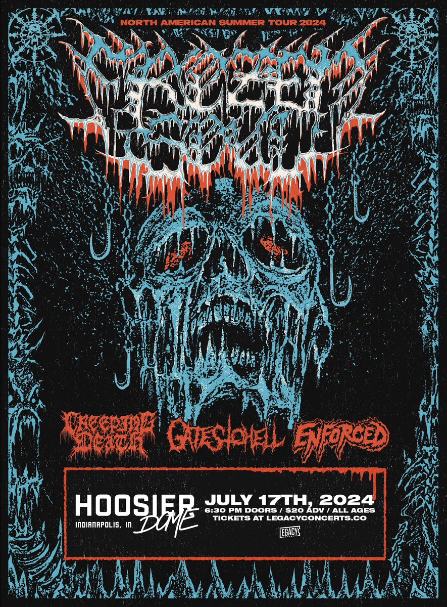 Playing the Hoosier Dome tomorrow for the first time. Doors are at 6:30.