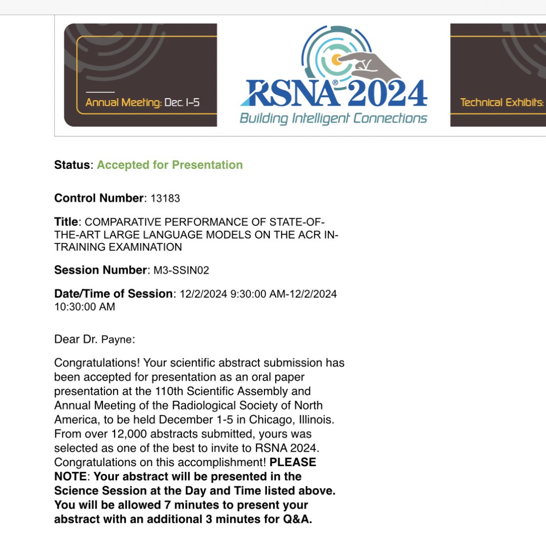 David Payne, MD, MS (@davidlpaynemd) on Twitter photo Excited to give my first RSNA oral presentation this year at #RSNA24 πΎπ
Huge thanks to <a href="/virginiabhill/">Virginia Hill, MD</a> <a href="/PrateekPrasana/">Prateek Prasanna</a> <a href="/pikatchungMD/">Katherine Chung, MD</a> <a href="/Michael_X_Jin/">Michael Jin</a>
<a href="/RSNA/">RSNA</a> <a href="/NURadiology/">Northwestern Radiology</a> <a href="/NUFeinbergMed/">Northwestern Feinberg School of Medicine</a> <a href="/sbradiologyres/">stonybrookradres</a> Excited to give my first RSNA oral presentation this year at #RSNA24 πΎπ
Huge thanks to <a href="/virginiabhill/">Virginia Hill, MD</a> <a href="/PrateekPrasana/">Prateek Prasanna</a> <a href="/pikatchungMD/">Katherine Chung, MD</a> <a href="/Michael_X_Jin/">Michael Jin</a>
<a href="/RSNA/">RSNA</a> <a href="/NURadiology/">Northwestern Radiology</a> <a href="/NUFeinbergMed/">Northwestern Feinberg School of Medicine</a> <a href="/sbradiologyres/">stonybrookradres</a>
