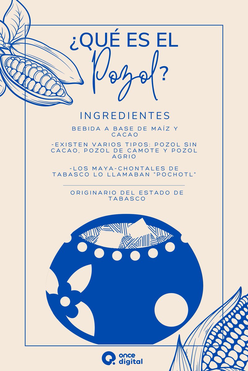 CanalOnceTV's tweet photo. 🇲🇽 Bueno, bueno, esta semana también queremos compartirte una bebida 100% mexa, como tú y como yo. 🫶 

Con ustedes: ✨ el pozol ✨

Deja en los comentarios si ya la has probado. 💬 https://t.co/FjXRRNubLA