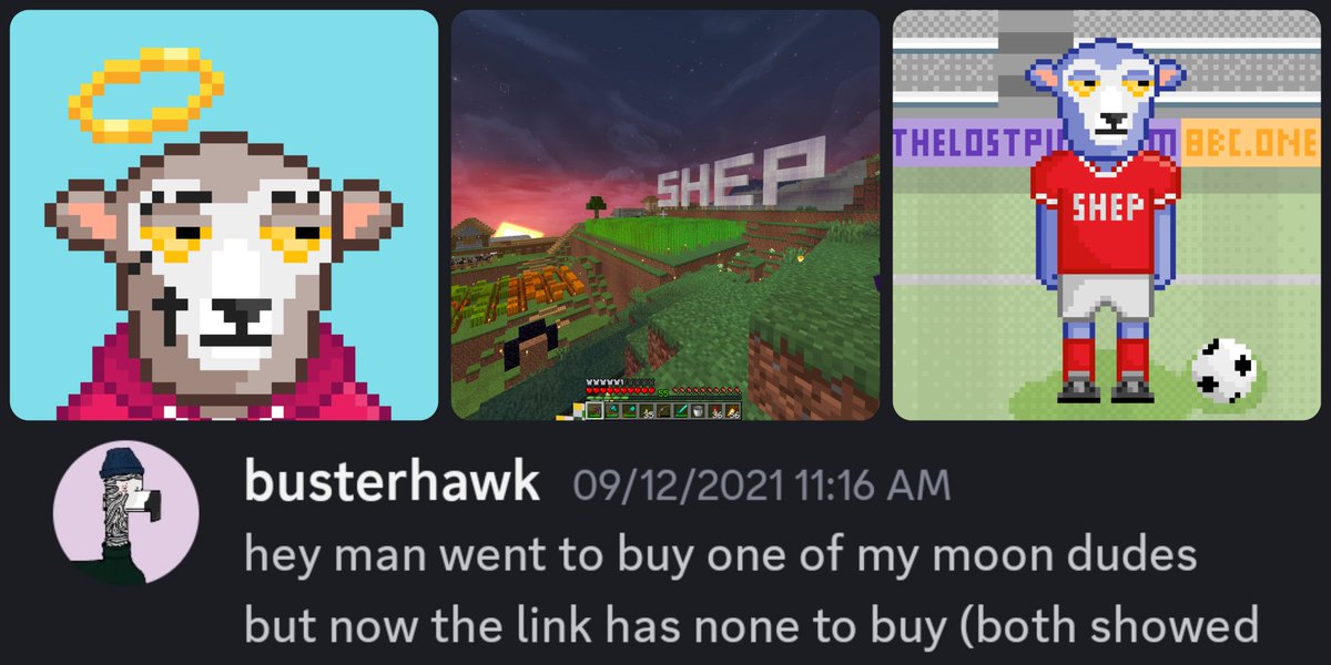 Shep || MEEP 🐑 (@shepnfts) on Twitter photo Just want to give a massive shout out to <a href="/busterhawk/">busterhawk</a>. This dude has been one of the most supportive holders for 3 years!
- Shepcraft master builder.
- Oink Soccer destroyer
- 50 Cone holder 🤯
- A true OG in the Algorand NFT space, I am truly jealous of your JPEG portfolio. Just want to give a massive shout out to <a href="/busterhawk/">busterhawk</a>. This dude has been one of the most supportive holders for 3 years!
- Shepcraft master builder.
- Oink Soccer destroyer
- 50 Cone holder 🤯
- A true OG in the Algorand NFT space, I am truly jealous of your JPEG portfolio.