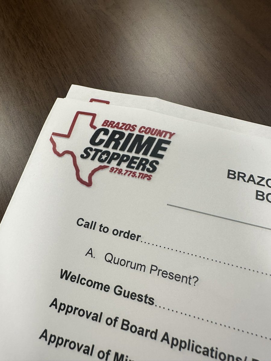 Our board has just approved over $1,500 in tips! Keep up the great work and thank you for partnering with us to enhance community safety! 
🫶🏼
#silencedoesntsolvecrimes #bccs #brazoscountycrimestoppers