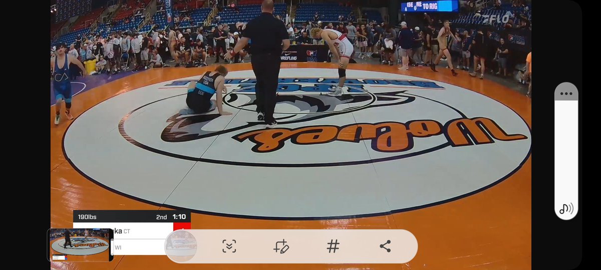 Konopka to the semis with a fall.  His opponent  had given up zero points thus far until this round.  Congrats Max