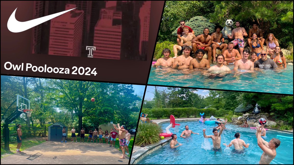 CoachScheier's tweet photo. OwlPoolooza 2024!!!
ALWAYS
ONE of the BEST days of the year!
Pool, hoops, good food
and GOOD DUDES!!!
What could be BETTER?
#TightEndTUFF #TeamsTUFF
#TempleTUFF #Family ๐ฆโ๏ธ๐๐ผ https://t.co/LshPgTVjgo