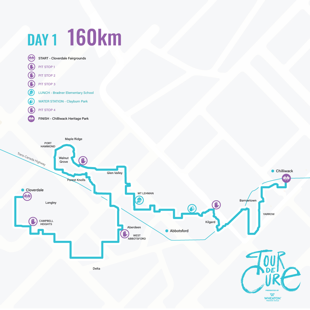 TourdeCureBC's tweet photo. Day 1 - Challenge Route https://t.co/Ok2X8mbgut