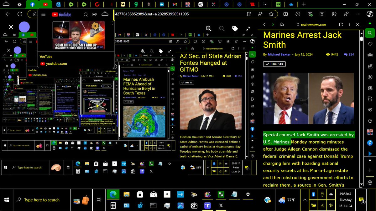 BlackHouseGov's tweet photo. #BlackHouseGov: #RRN [Jack Smith] #FAFO +
#JWST Finds a Mature Quasar In the Early Universe! 
 {Why? Some #Blackholes Predate this #Universe! As we peer back in time billions of years, these Galaxies are most likely Mature by now & you know what that means...  + In other News ... Trump & Vance allegedly are working for the Pilgrims Society {British Crown}, but who's the New King? 

Infinite Blessings² ∞φ†

https://t.co/Bc0Zo4assS?