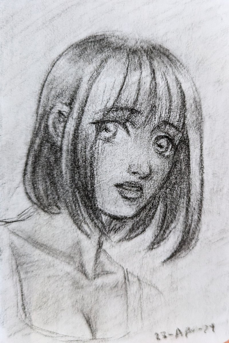 TheSnakeInk's tweet photo. A little something I did with my charcoal pencil. I'm still trying to figure out how to use it.

#art #drawing #charcoal #derwent #sketchbook #sketch #anime #manga #fyp #fypシ https://t.co/5OJYMXn2C8
