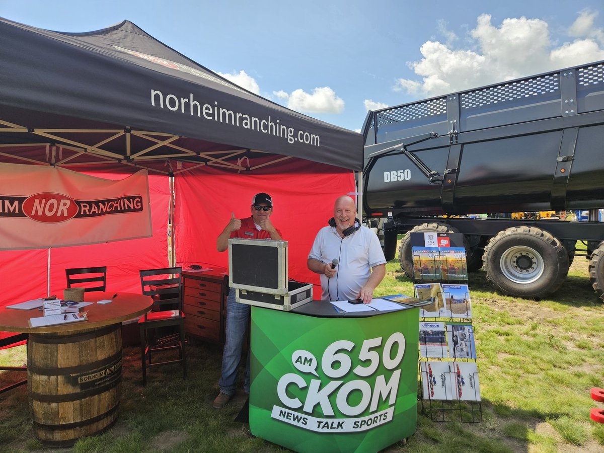 NorheimEquipCo's tweet image. Well that was a fun live on location with Shack and @CKOMNews
Give us a like if you heard us on air!