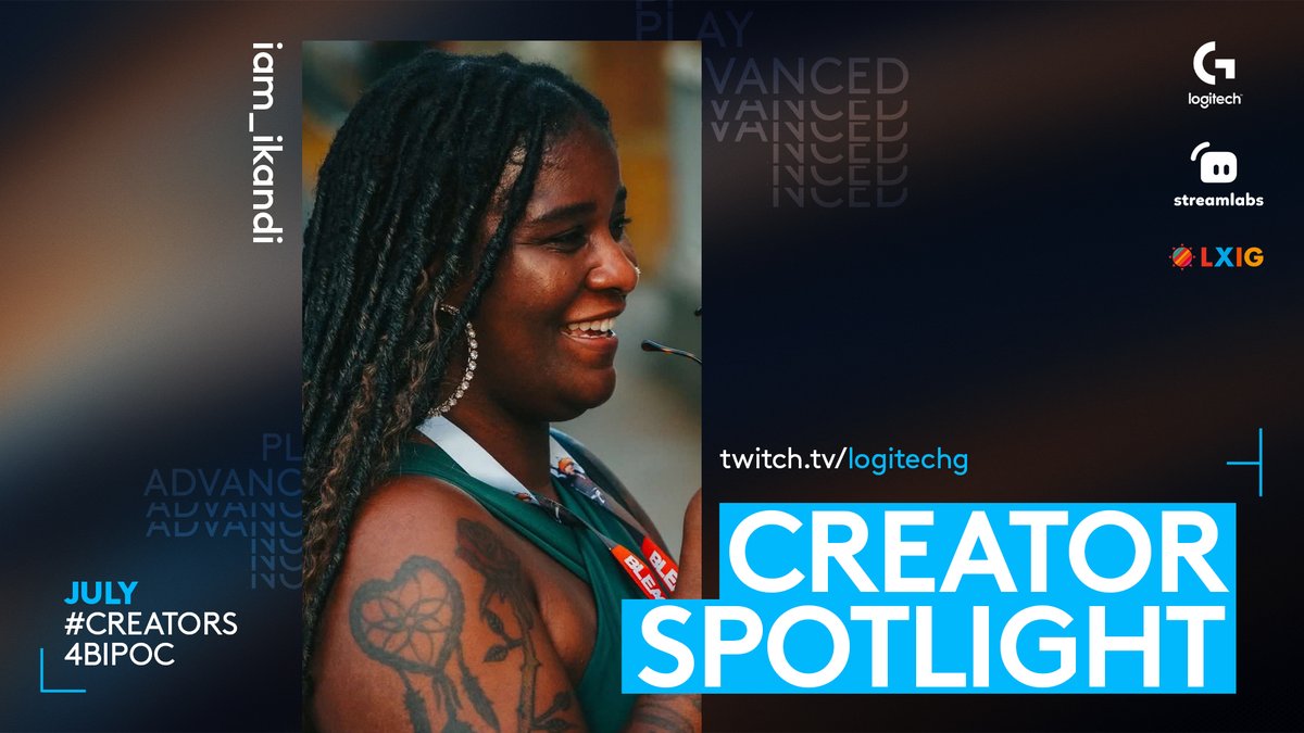 We've got a new #Creators4BIPOC stream featuring @iam_ikandi going live tomorrow at 10am PT! Hop in chat tomorrow and show your support!

📺 twitch.tv/logitechg?sf19…