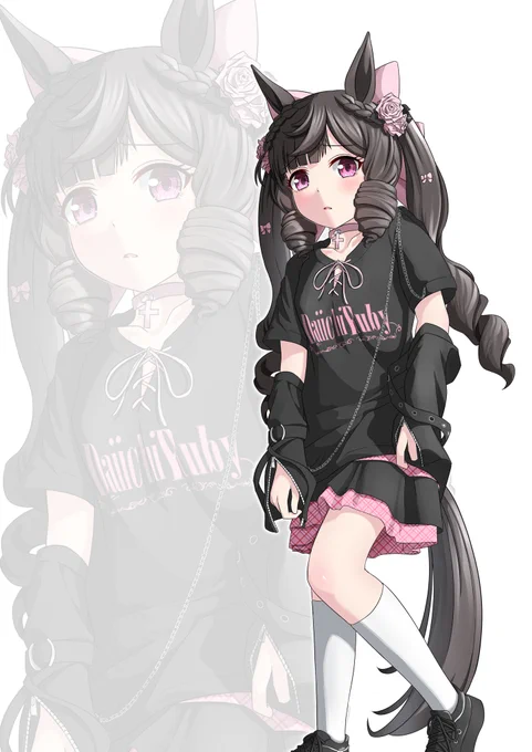 きせかえルビー4 全力でお願いして普段着なさそうなのを着て欲しい #ウマ娘 #ダイイチルビー