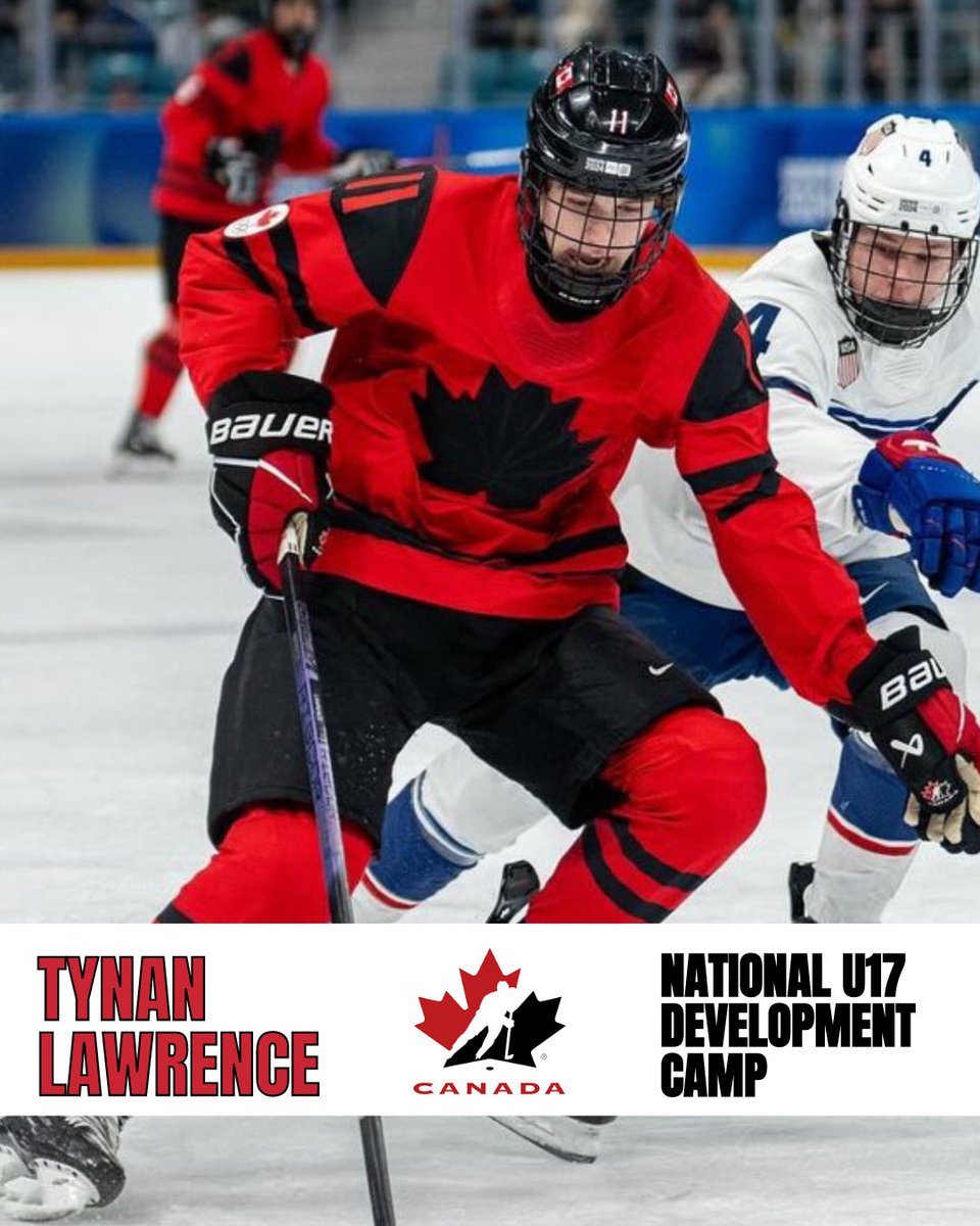 Congrats to Tynan Lawrence on receiving an invitation to Hockey Canada’s National U17 summer camp. Good luck Ty!