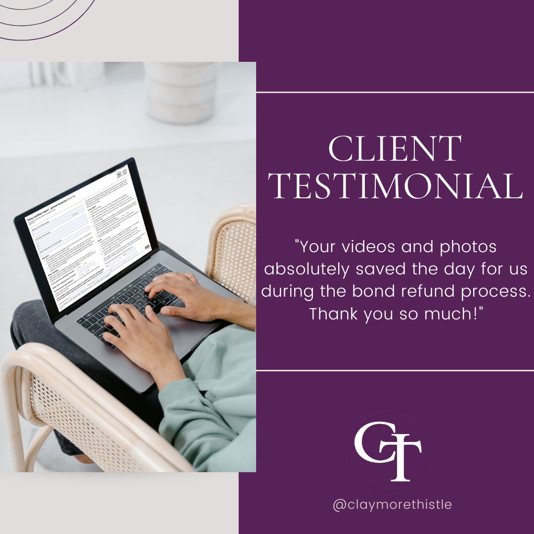 ClaymoreThistle's tweet photo. Moving into a rental? You’ll get an entry condition report to complete within 7 days. It’s key for tenants and landlords to avoid disputes, protect investments, and ensure fairness.

Need help? Claymore Thistle can do it for you. Learn more: https://t.co/8nuXW2X0H8

#rentallife https://t.co/9MS5AEZcjj