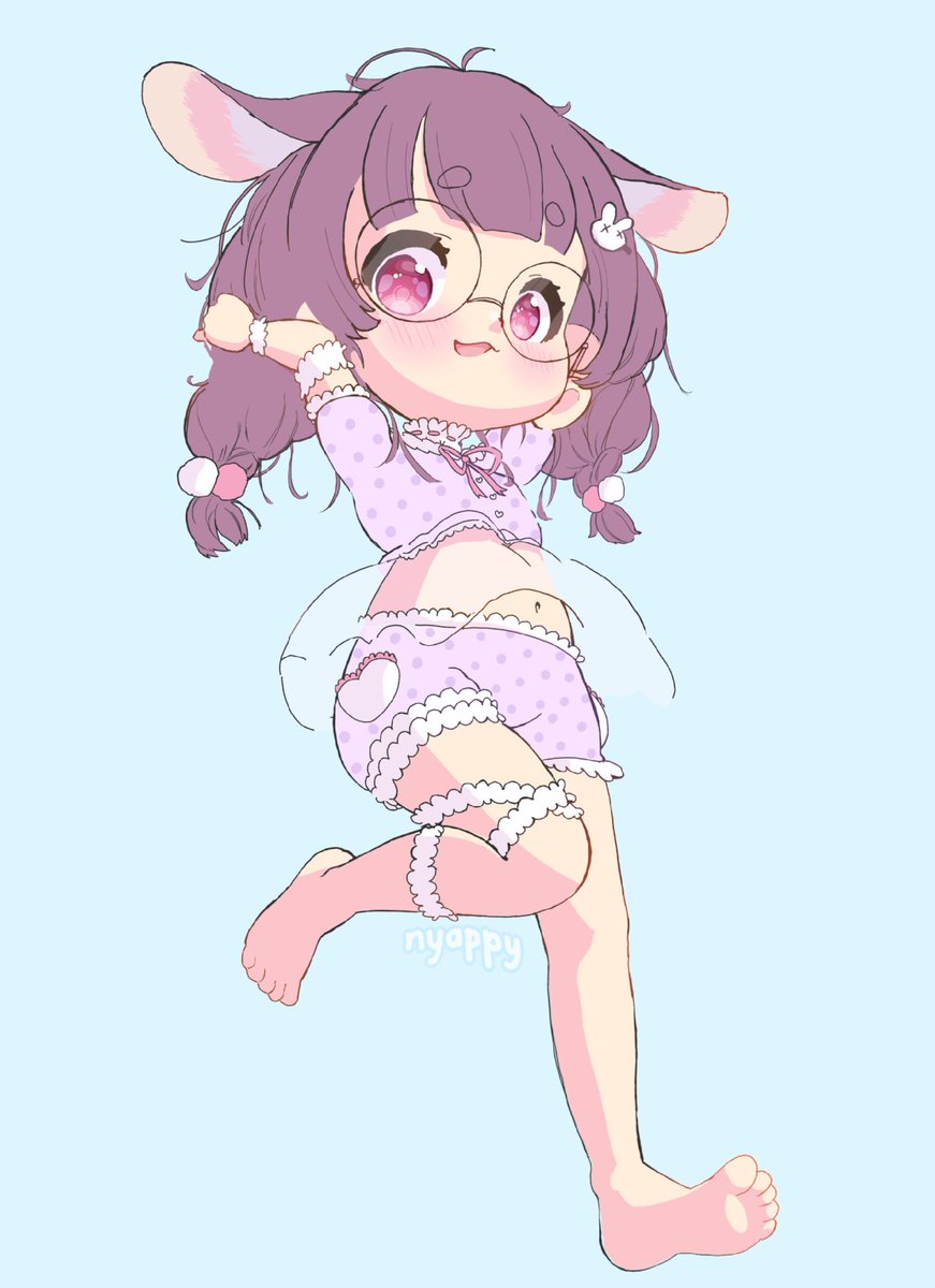 nyappillust's tweet image. Welcome back shonshon 🐰🎀

#sliceofshadow