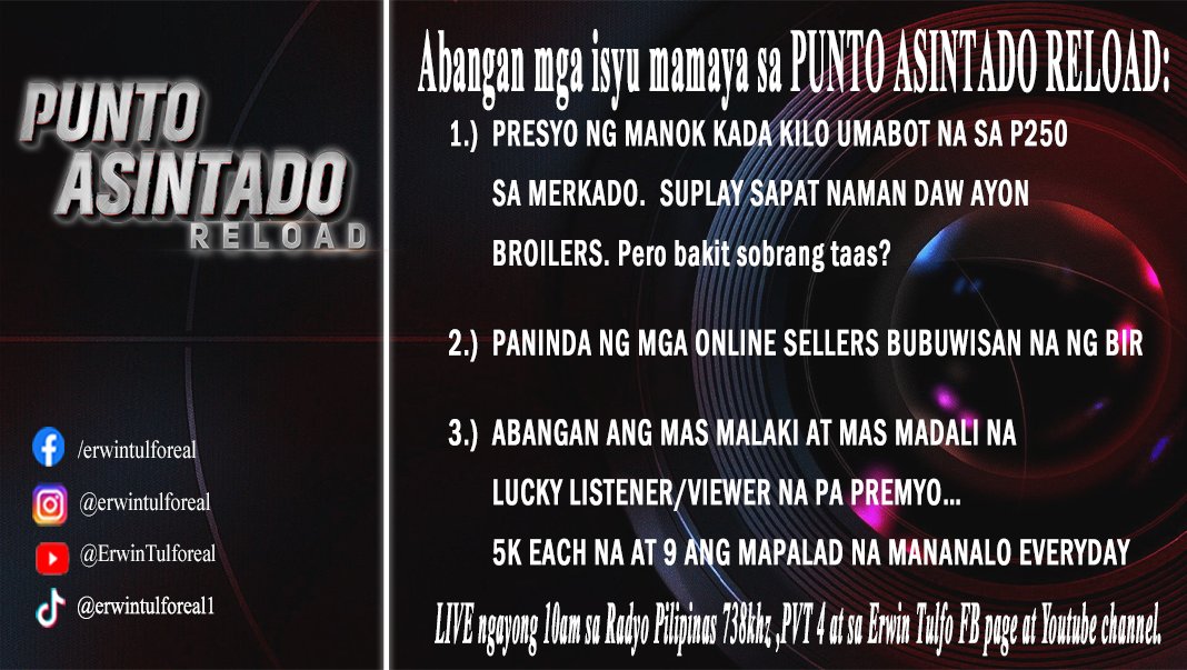 Erwin Tulfo (@erwintulforeal) on Twitter photo 