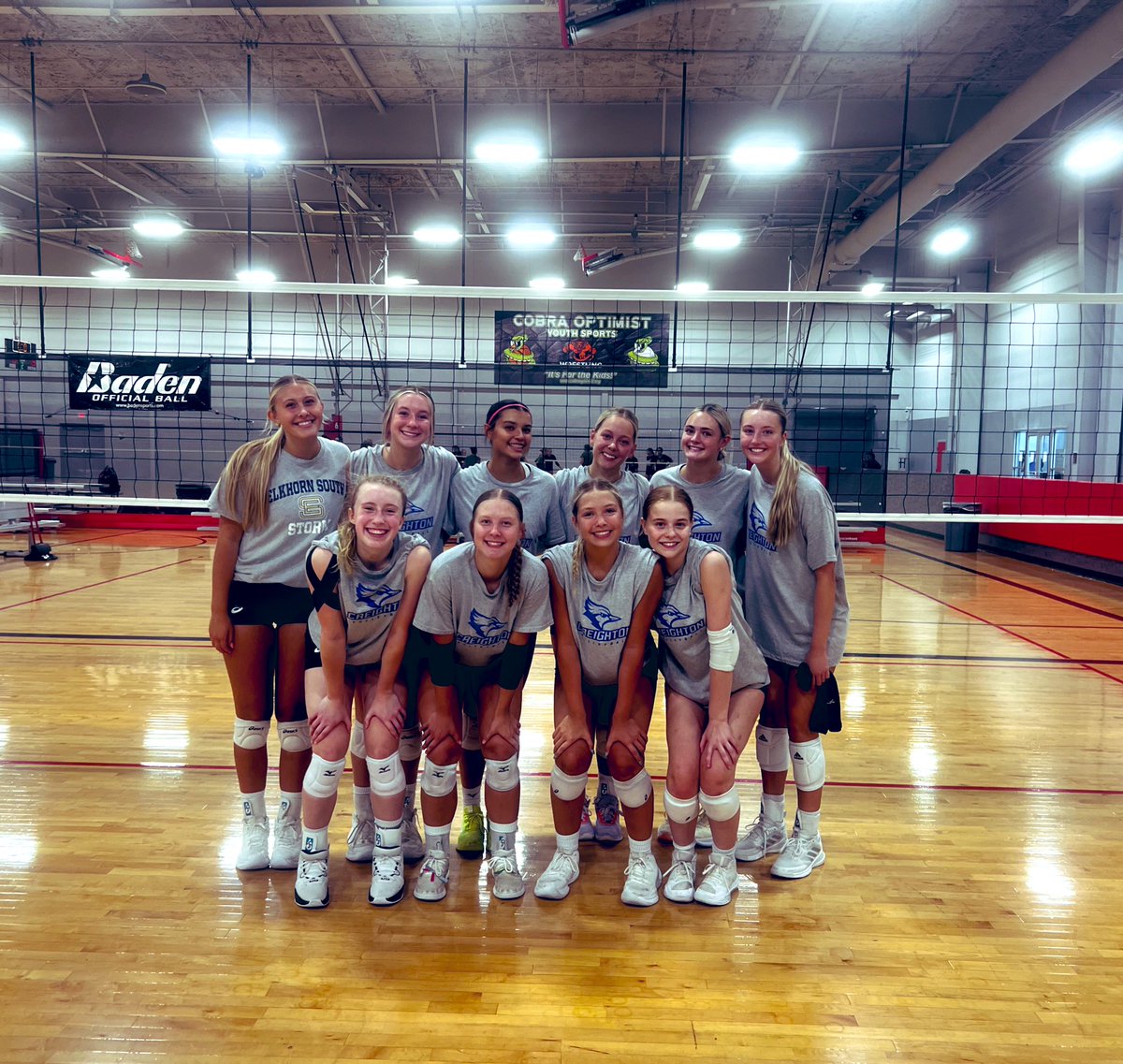 ESHS Varsity has its best showing at Creighton team camp in 4 years. Battled through the gold bracket to take second place overall after a tough 3 set match with Papio South. GREAT showing for the first run ladies! Let’s Go! #rollstorm
