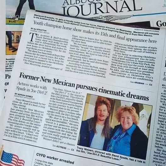 #tbt THIS was one of my most proud career moments. To be recognized by my hometown newspaper. I was THRILLED! Thank YOU <a href="/leros19/">fin mccoll</a> for writing the great article. Also, @davidspade was a DELIGHT to work with! I am forever grateful. 🎉🥰🎬 🎭 #actor #singer #films #television