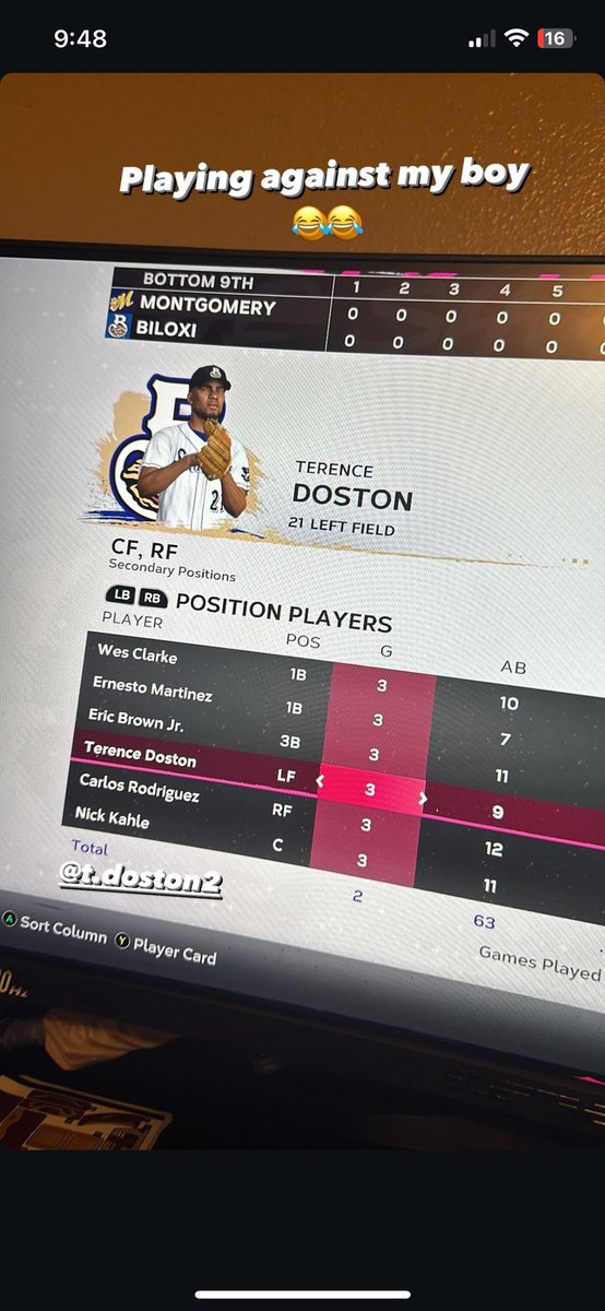 Bro. new baseball game!!!   Motivation!!!