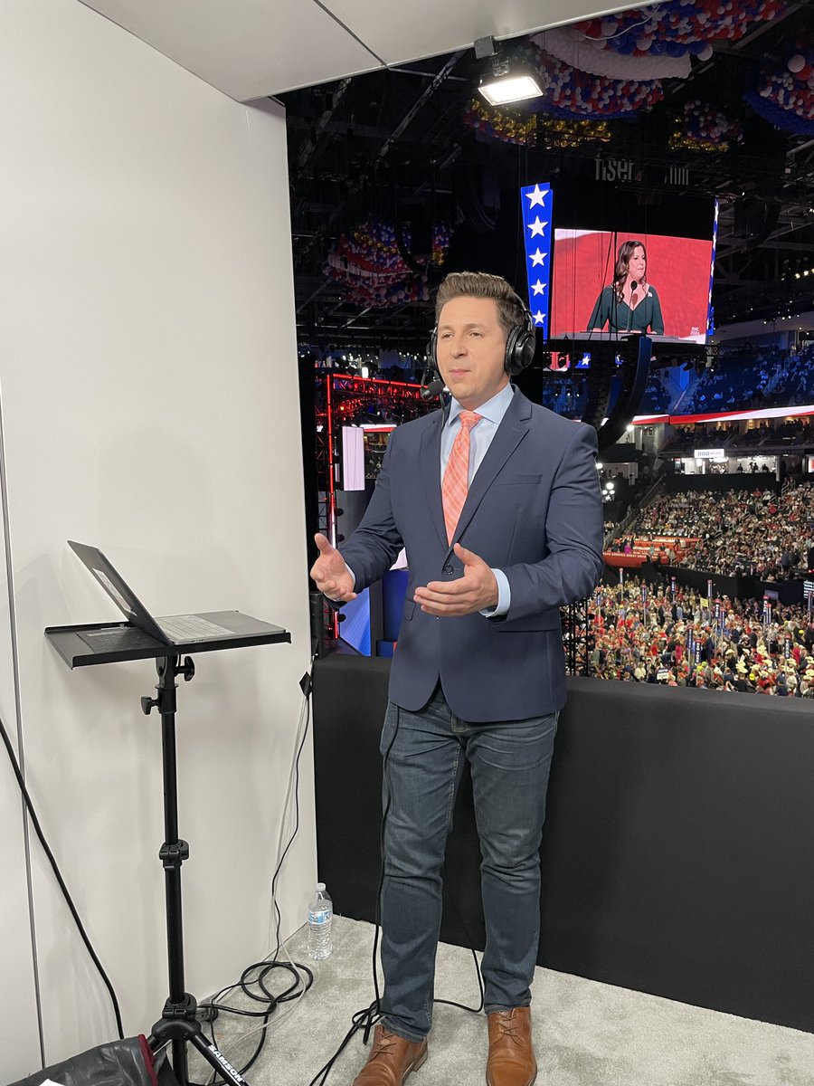 Rising republican stars ⭐️ including <a href="/RepStefanik/">Rep. Elise Stefanik</a> <a href="/EliseStefanik/">Elise Stefanik</a> address #RNC2024 #RNCConvention2024 #RNCConvention with <a href="/GrahamUlkins/">Graham Ulkins</a> anchoring for <a href="/LocalNewsLiveTV/">Local News Live | LNL</a> from <a href="/GrayDCnews/">Gray Media Washington News Bureau</a> suite #Election2024